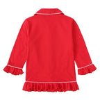 Ruffkids Velvet Baby Clothes Kids Pajamas Family Matching Pjs Loungewear Red Green Boys Girls Christmas Pyjamas Sets