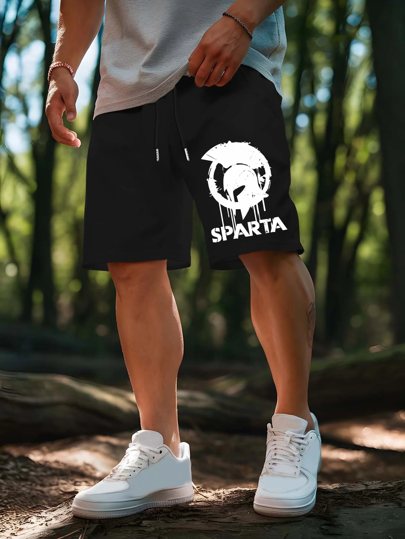 Short de Sport Homme – Casual Confortable Été Coton-Polyester XS-XXL