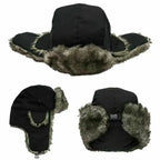 Unisex Warm Men's Women's Trapper Cap Aviator Trooper Earflap Winter Flaps Ski Hat New Er Hats Russian Faux Fur Hats