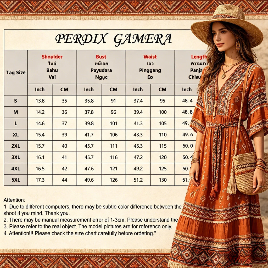 New Women's Casual Dresses New Fashion Vacation Style Floral Print Women'S Dress Female clothing Long Dresses Ladies Boho Dress