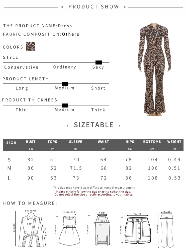 SiSterlinda Hooded 2 Piece Set Women Letter Leopard Zip Jacket+Flare Pants Casual Matching Stretch Sporty Streetwear Tracksuit