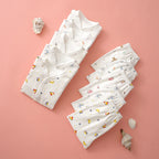 0-3 Month Baby Clothes Newborn Cartoon Home Underwear Cotton Button