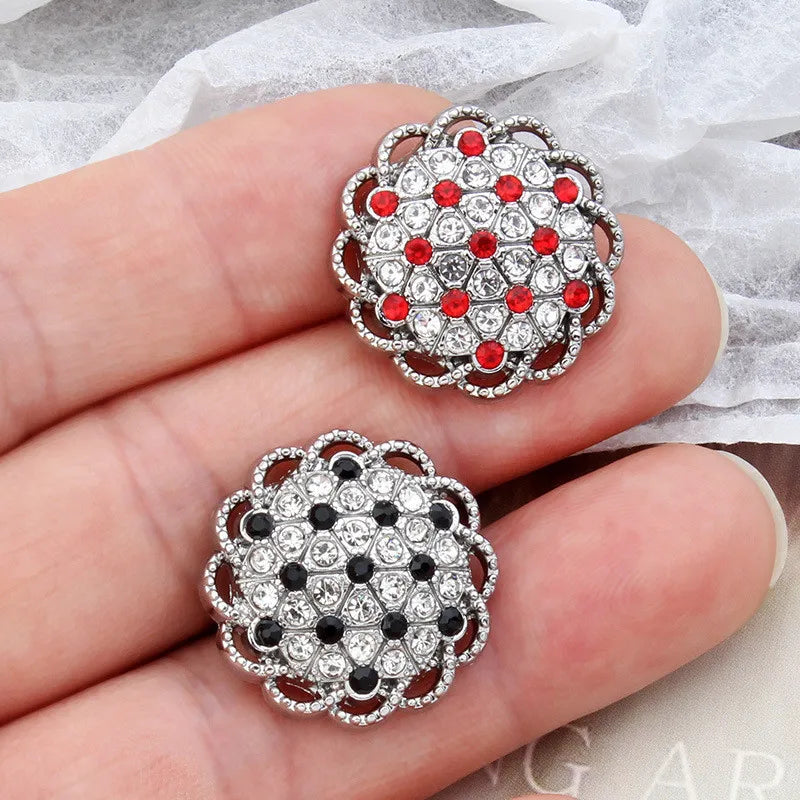 Boutons Strass Cristal DIY – Lot 6 Pcs Couture Robe Manteau Décoration