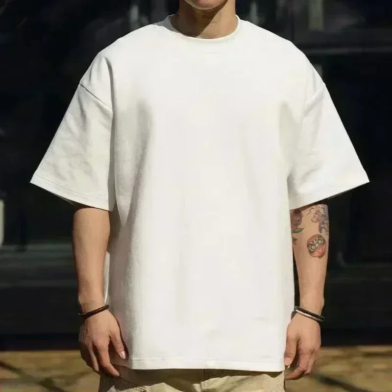 2026 Spring and summer American New Pure Cotton T-shirt with Round Neck, High-quality Luxury, Best-selling and Trendy Style