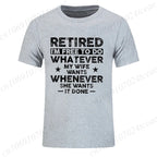 T-shirt unisexe retraite – Imprimé humoristique