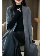 Cardigan femme col V – Coupe ample et manches mi-longues