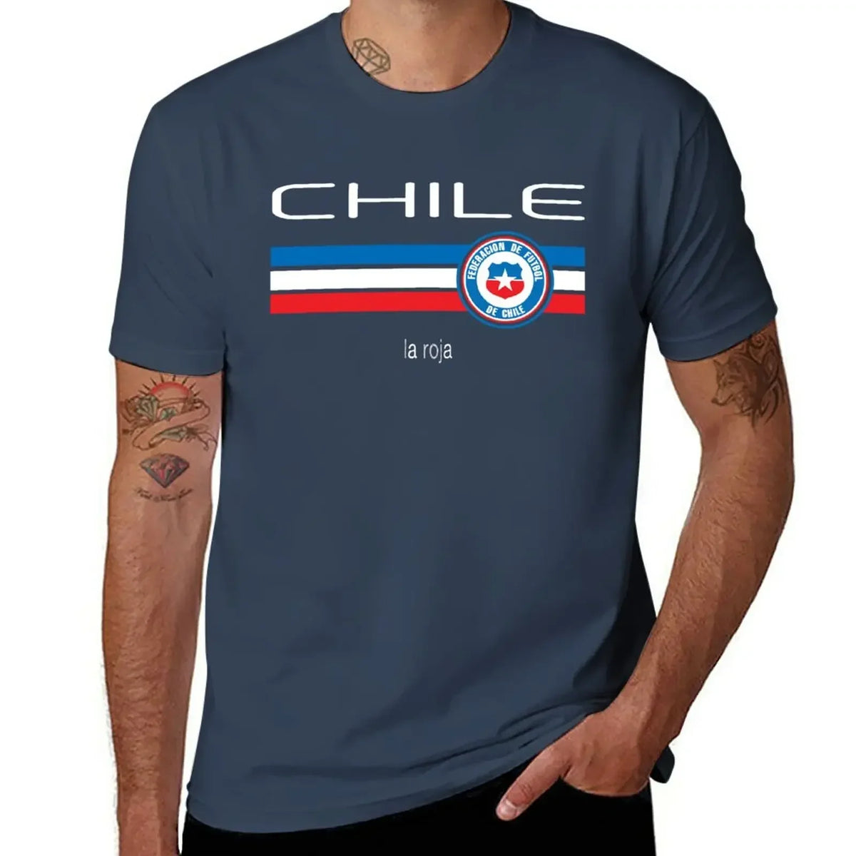 T-shirt Chili football homme – Imprimé vintage en coton