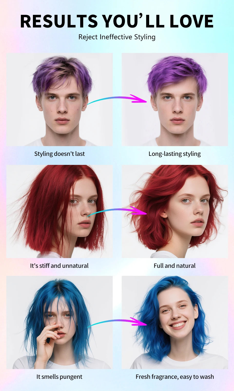 Hair Color Spray Hairs Dyed Hair Colour Styling Product Long Lasting Dye for Hair Beards Coloring Temporary Hair Colour Cream