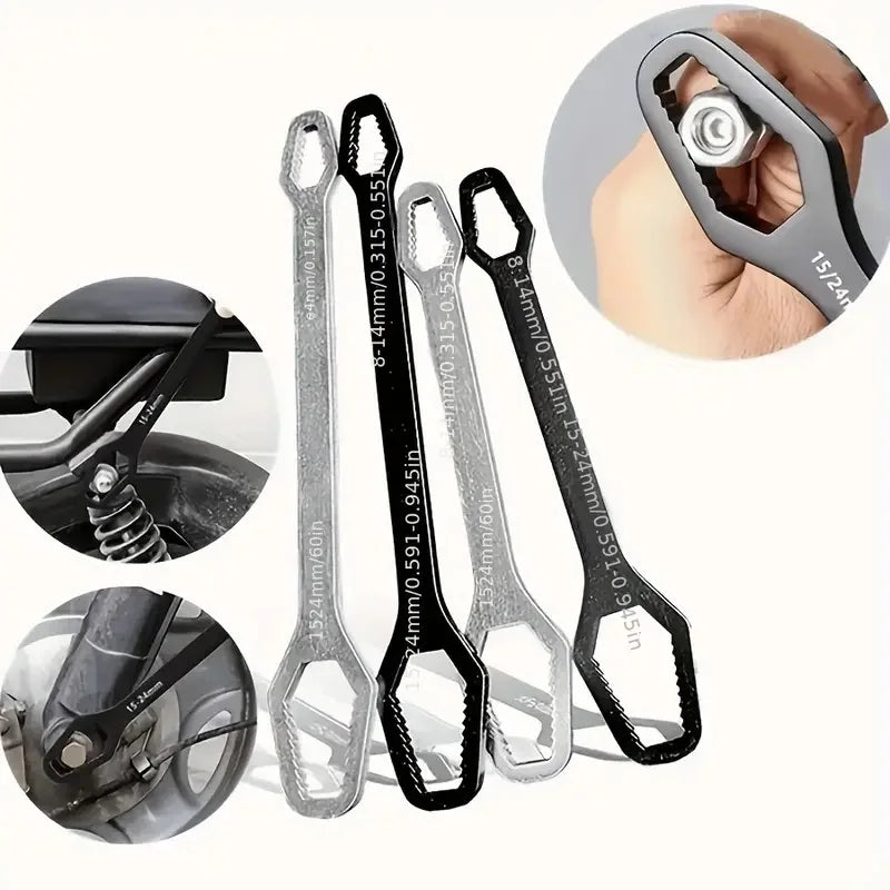 Car Universal Torx Wrench 8-22mm Adjustable Self-tightening Wrench Board Double-head Torx Spanner Torx Spanner Hand Tools New