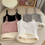 Women Winter Warm Underwear Solid Color Thermal Casual Nightwear Sexy