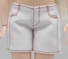 New 30cm 1/6 Doll jeans shorts velvet velvet halterneck vest set Daily Wear Clothes for Barbies doll Accessories
