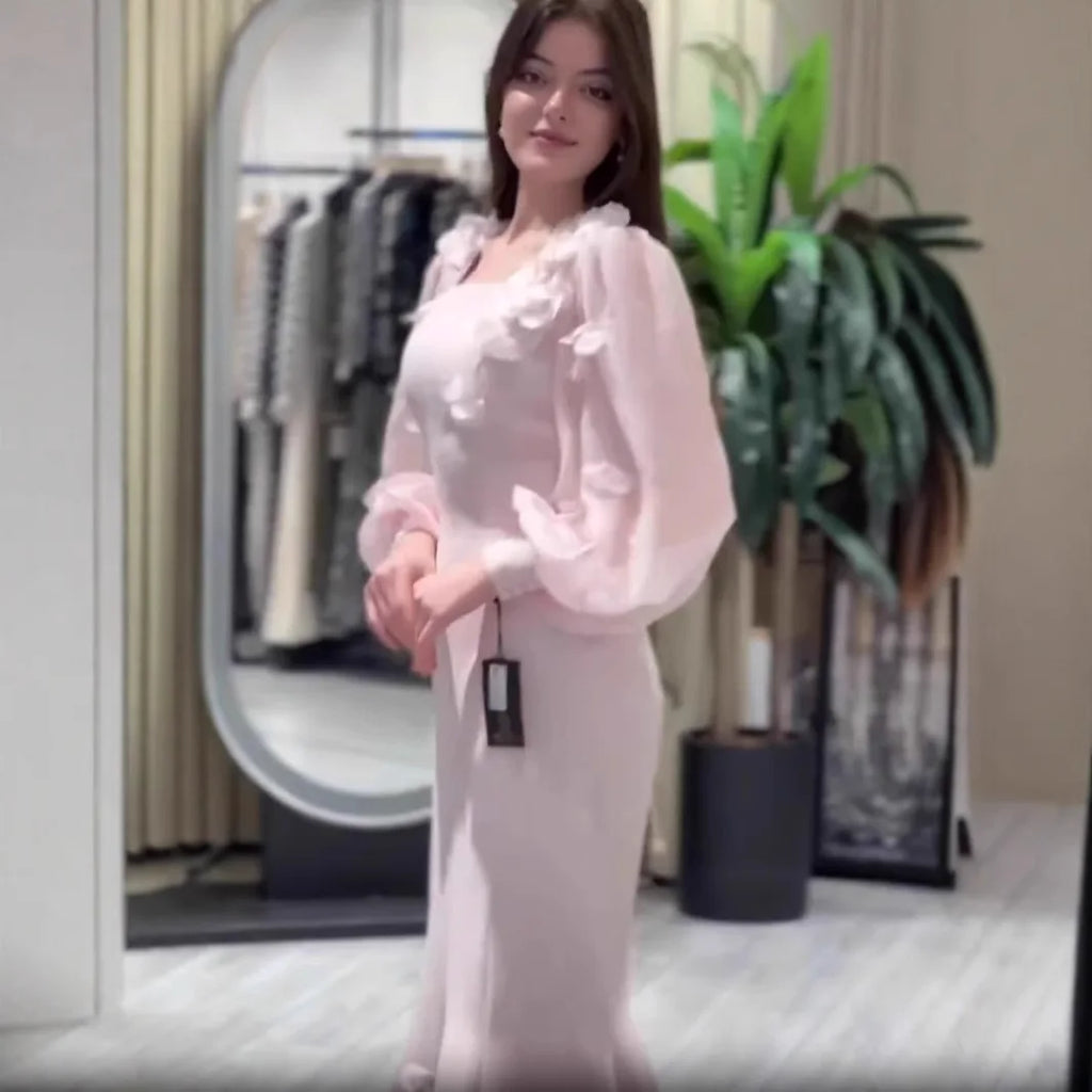 Women Full Dress Abaya Party Dresses Muslim Vestidos Kaftan Flower Lace Up Dubai Abayas Ramadan Jalabiya 2025 Arab Long Robe