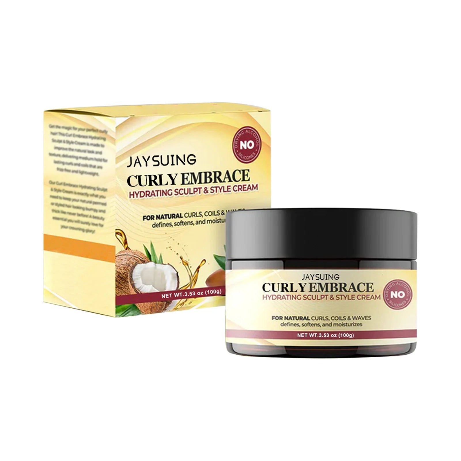Hair Volumizing Cream Curly Hair Elastin Enhancer Hairstyle Conditioner Repair Frizz Smoothing Moisturizing Boost Defining Cream