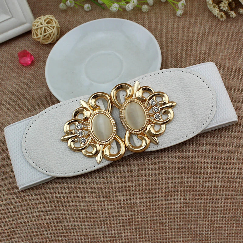 Fashion Women Retro Elastic Stretchy Dress Narrow Waist Belts Dress Accessories