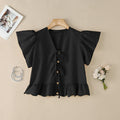 ZANZEA Summer Women Tops 2026 Elegant V Neck Short Sleeve Work Shirt Femme Casual Lace -Up Blusas Stylish Ruffled Holiday Blouse