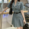 Female Dresses Coquette Bodycon Beach Sexy Corset Women's Dress Tight Denim Fashion Summer 2025 Korean Style Clothing One Pieces
