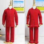 Ruffkids Velvet Baby Clothes Kids Pajamas Family Matching Pjs Loungewear Red Green Boys Girls Christmas Pyjamas Sets