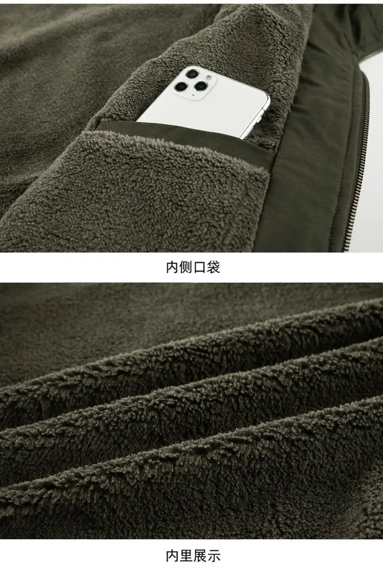 New 2026 Men's Thicken Warm Cotton Jackets Autumn Winter Fleece-lining Loose Casual Hooded Cargo Coats Men Parkas Jackets M-6XL
