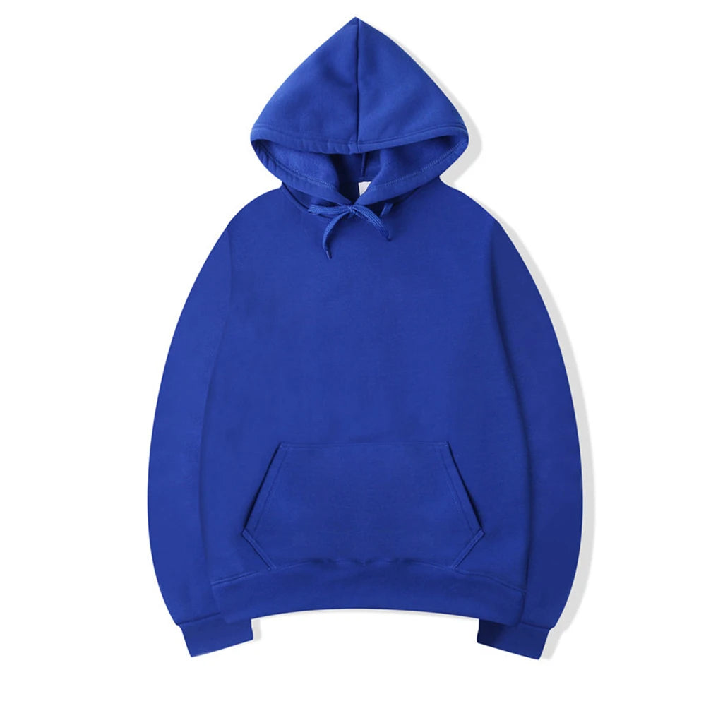 Hoodie homme à capuche – Coloris unis et coupe régulière