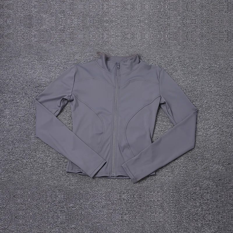Veste zippée femme – Col montant et coupe ajustée