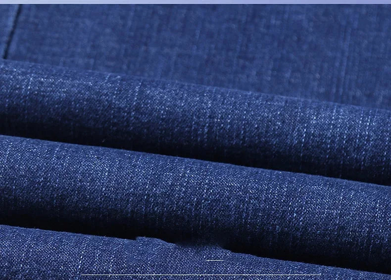 Men's Spring Autumn Vintage Black Business Jeans Men Casual Straight Stretch Classic Work Denim Trousers  Comfortable  Pant