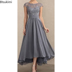 2026 Women's Elegant Evening Dresses O-Neck Sleeveless A-LINE Lace