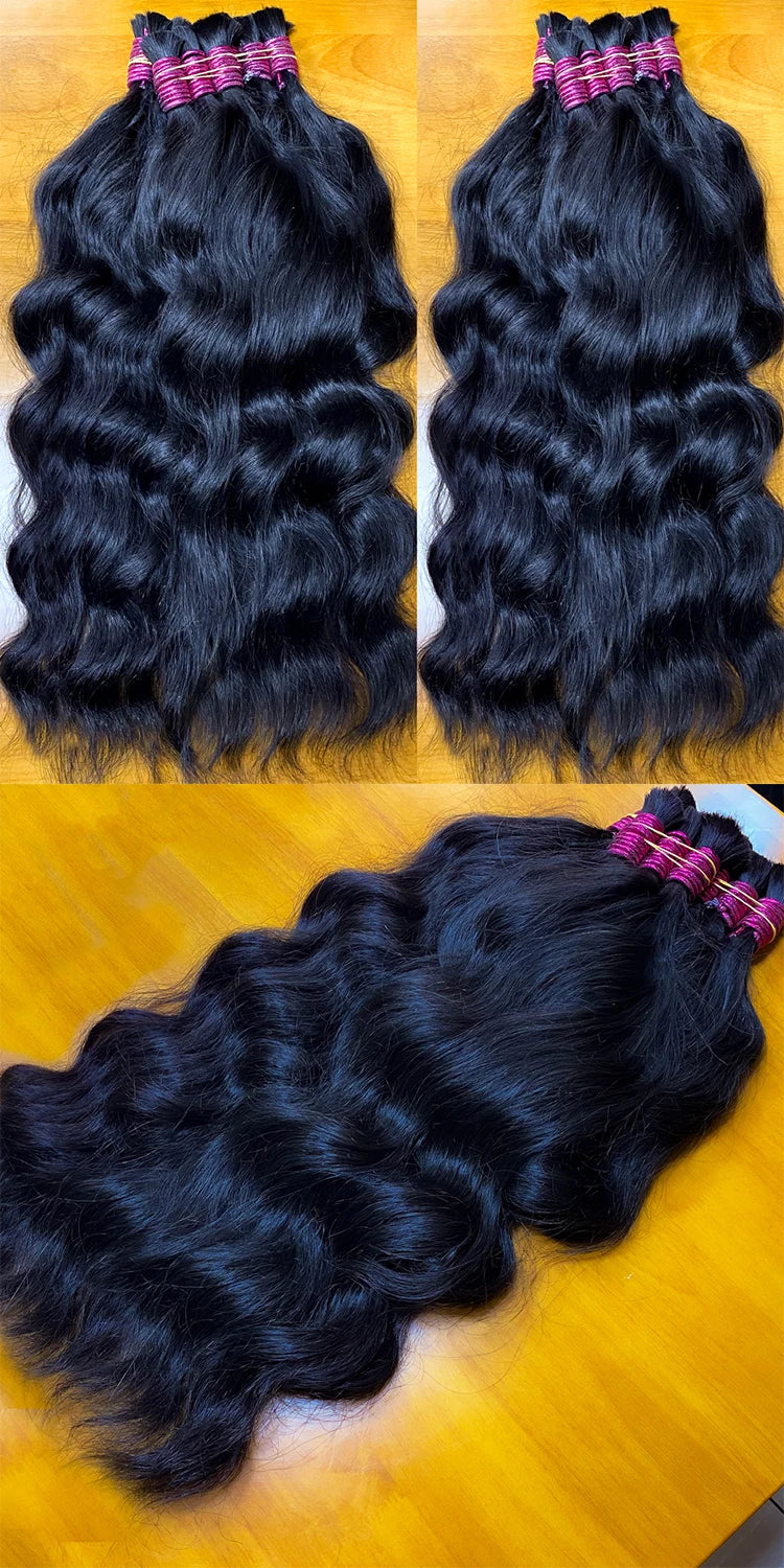Mega Hair Cabelo Humano Raw Vietnamese Human Hair Bundles For Braiding 100% Unprocessed No Weft Human Hair Bulk Extensions