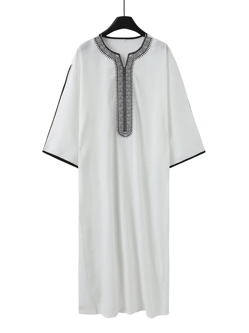 Moroccan ethnic style men's robe, Muslim Eid al Fitr formal attire, luxurious embroidered men's robe, exquisite design robe