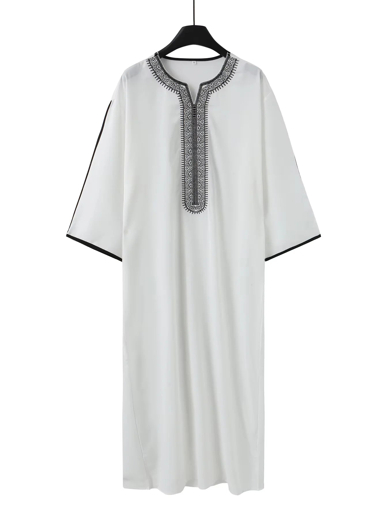 Moroccan ethnic style men's robe, Muslim Eid al Fitr formal attire, luxurious embroidered men's robe, exquisite design robe
