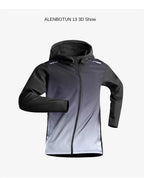 Men's Fall Quick-Dry Running Jacket Sporty Windbreaker Gym Top Professional Morning Run Training Sweatshirt with Fleece Lining a