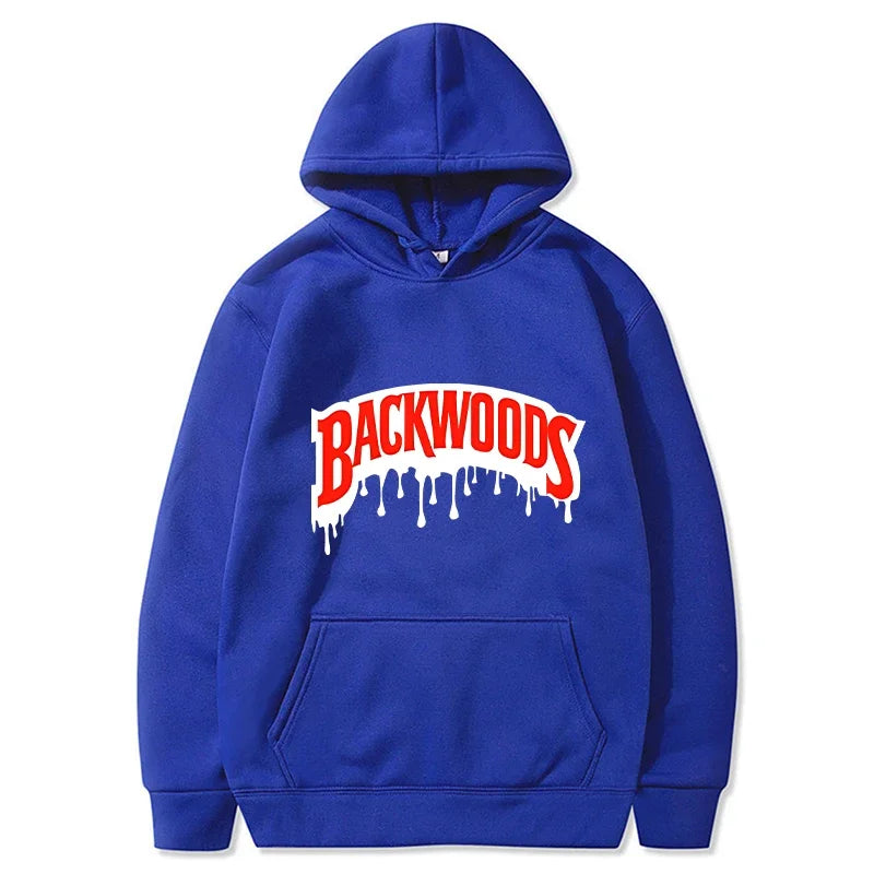 Dripping Backwoods Hoodies Men Fashion Letter Graphic Printed Sweatshirts Women Casual Cool Harajuku Streetwear Hooded Pullovers