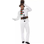 New Christmas Cosplay Costume Anime White Snowman Suit for Adult Women Men Carnival Theme Party Role Playing Outfits
