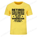 T-Shirt for Men Women,Men's Funny Retirement T-shirt, Husband Retired Hubby Printed T-Shirts for Men & Women Clothing Tops Gift