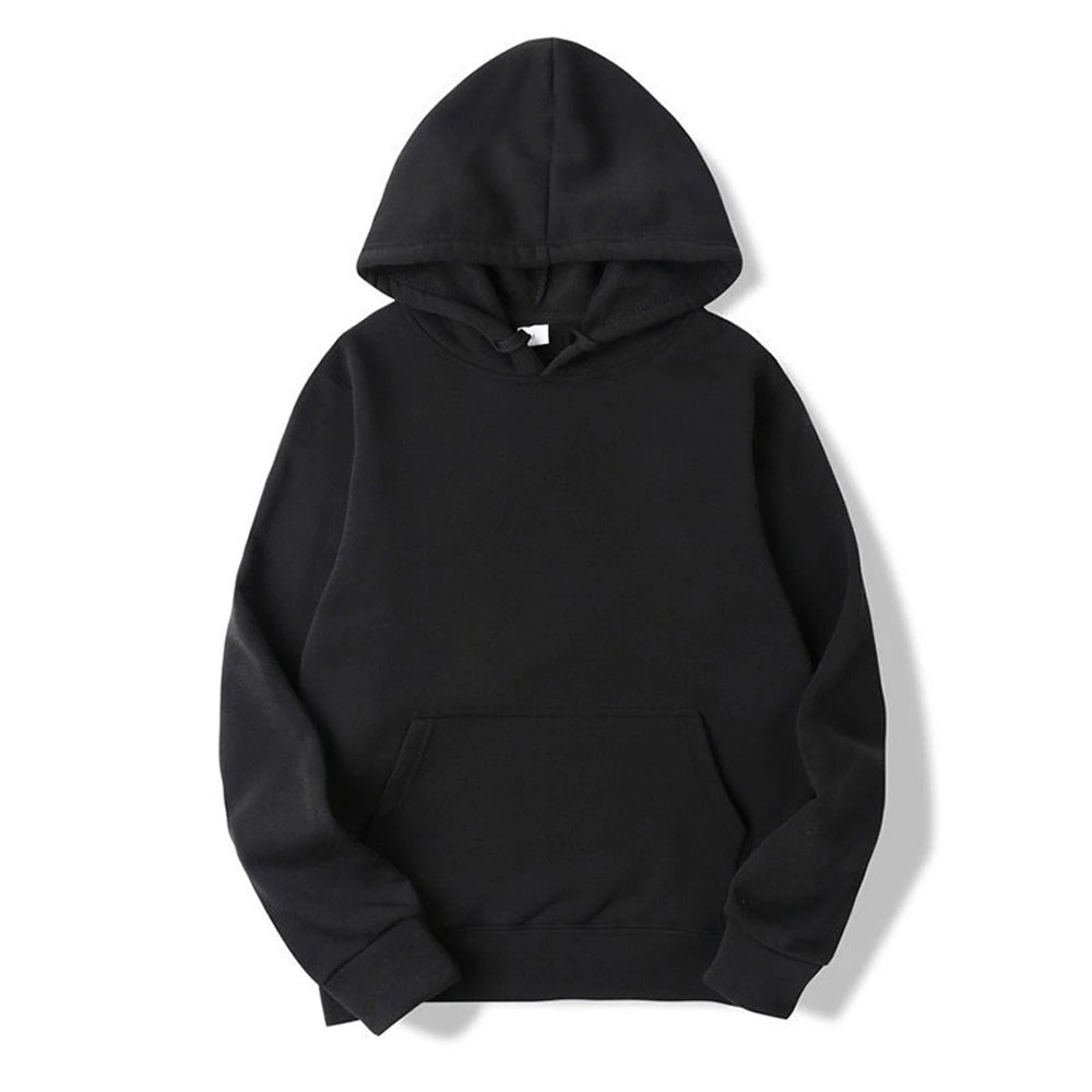 Hoodie homme à capuche – Coloris unis et coupe régulière