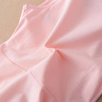 Robe fille sans manches – Style marin et nœud rayé