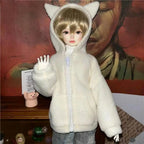 Sweat à capuche pour poupée BJD – Motif dessin animé
