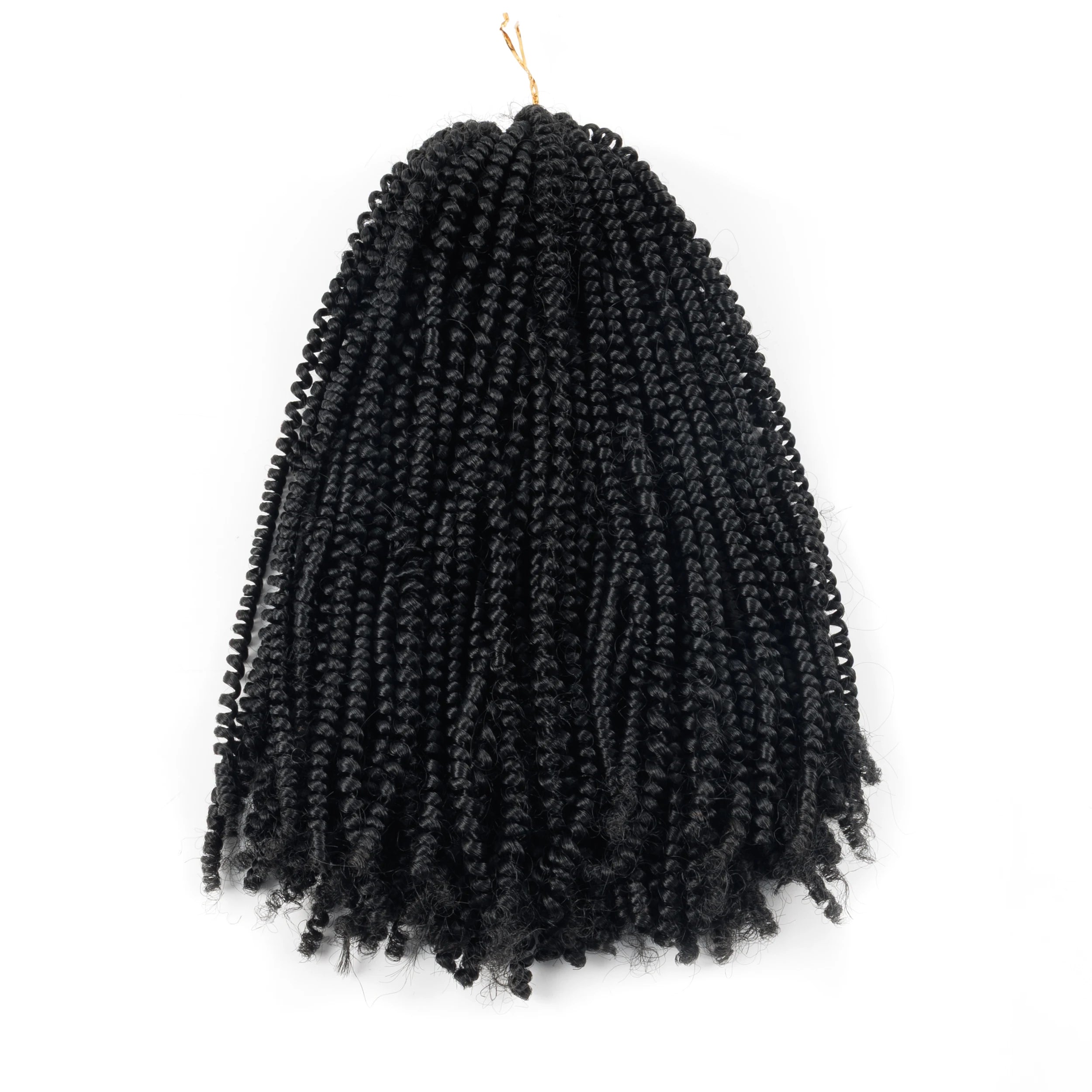 Latest and Hottest Wholesale Afro Twist Braiding Hair Spring Twists Hair Extensions Pre-curled for Short Kinky Twist Braids