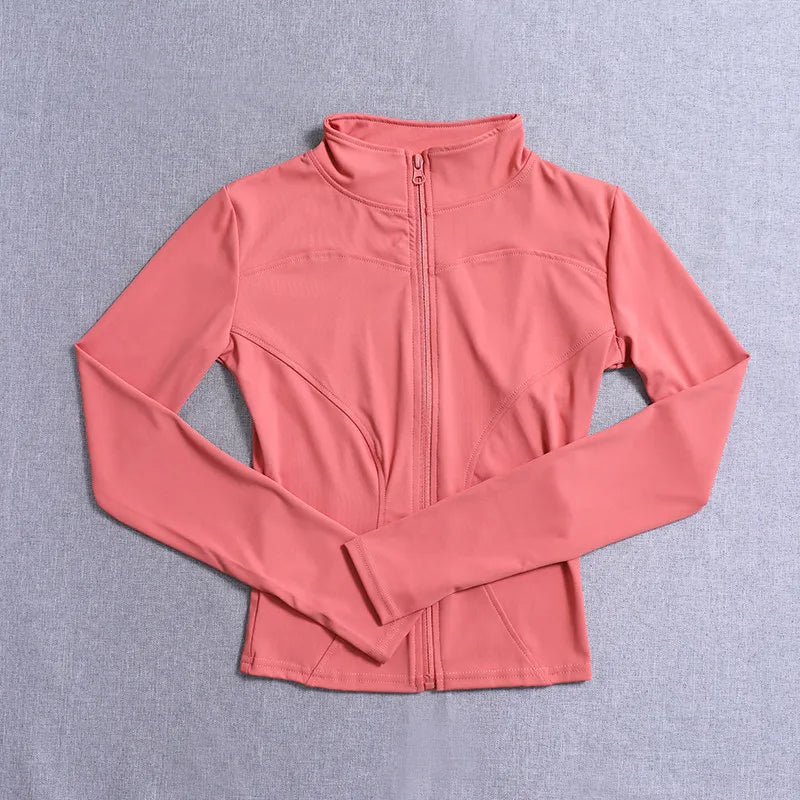 Veste zippée femme – Col montant et coupe ajustée