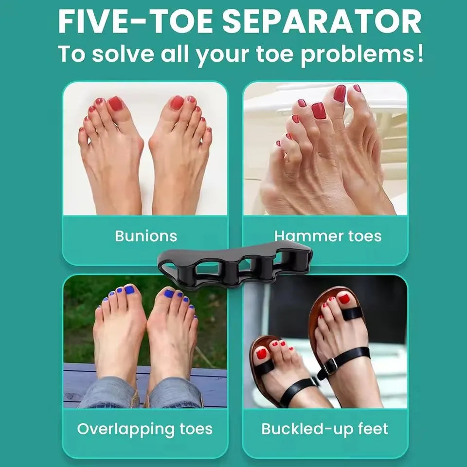 Toe Separators Doctor Recommended Correct Foot and Bunion Pain,Plantar Fasciitis Toe Straightener To Improve Functional Mobility