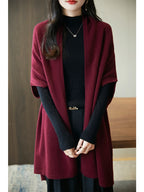 Cardigan femme col V – Coupe ample et manches mi-longues