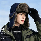 Unisex Warm Men's Women Trapper Cap Aviator Trooper Earflap Winter Flaps Ski Hat New Er Hats Russian Faux Fur Hats