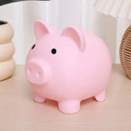 Adorable Piggy Bank Savings Jar Silicone Unbreakable Children's Money