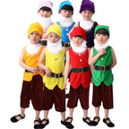 2025 Halloween Carnaval Cosplay vêtements noël Performance sept nains Costume pour enfants Costumes de noël pour enfants