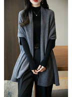 Cardigan femme col V – Coupe ample et manches mi-longues