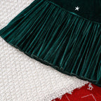 New 1-6Y Baby Kids Velvet Dresses for Girls Sleeveless Stars Printed