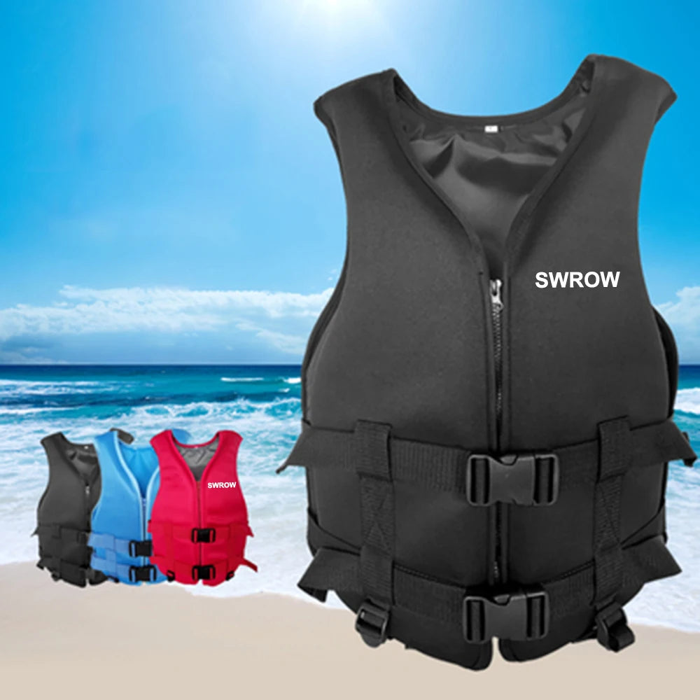 Gilet de Sauvetage Néoprène – Sport Nautique Bateau Kayak Adulte Enfant XS-2XL