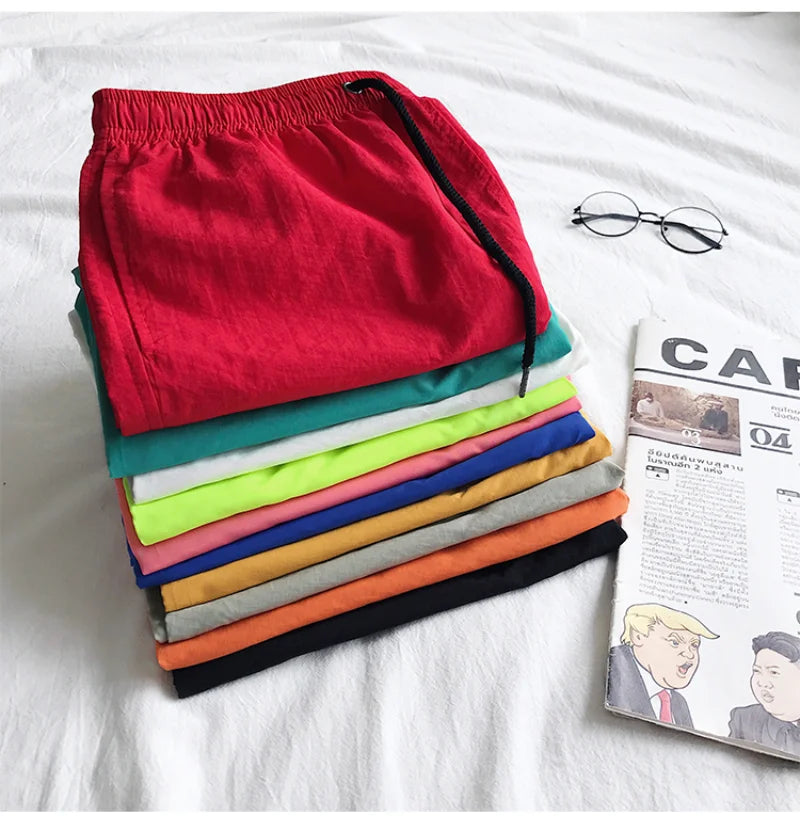 Men Summer Swim Shorts Trunks Beach Board Shorts waterproof Men's Running Sports Surffing Casual Short pants beach fitness pants