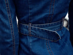 Robe-chemise en denim femme – Coupe ajustée et ceinture
