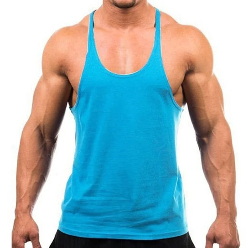 T-Shirt Sans Manches Homme – Gym Musculation Sport Été Polyester M-XXXL
