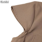 Robe femme ZANZEA à manches courtes – Cordon à la taille